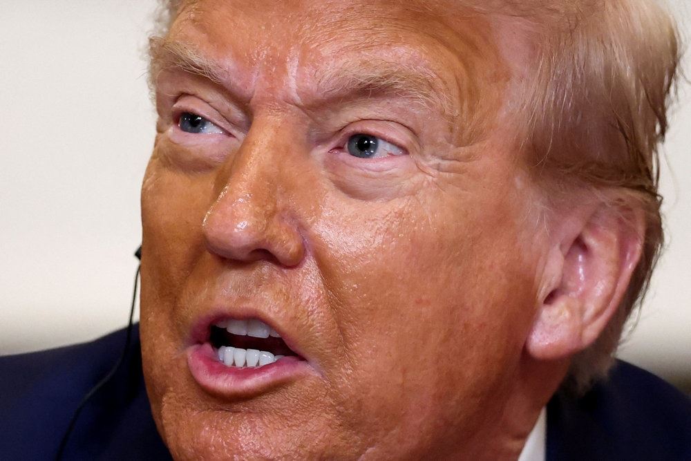 Nærbillede af Trump