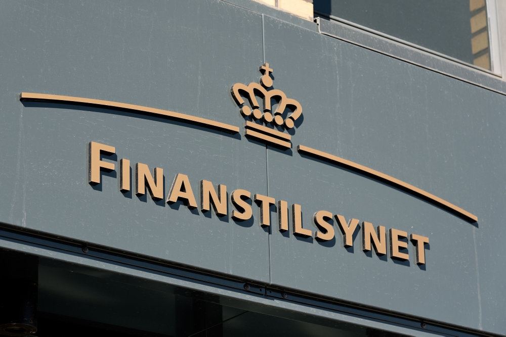 Skilt med Finanstilsynet