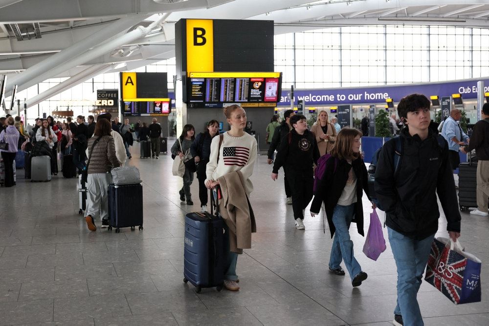 personer i flyterminal