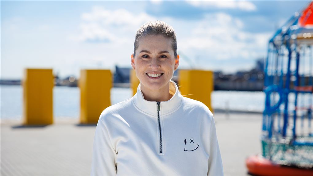 Portræt af smilende kvinde