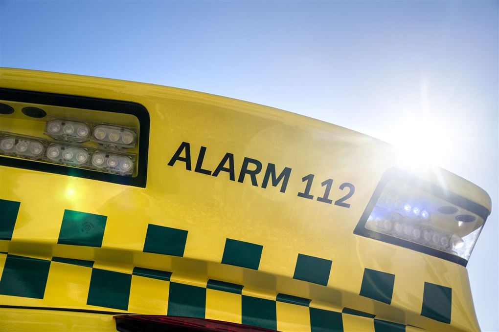 ambulance med teksten alarm 112