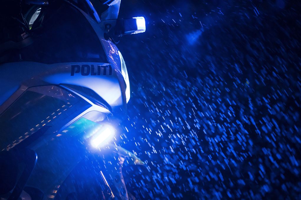 udrykningsblink på en motorcykel