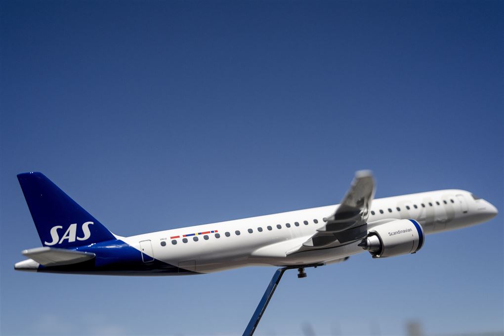 SAS-fly i luften
