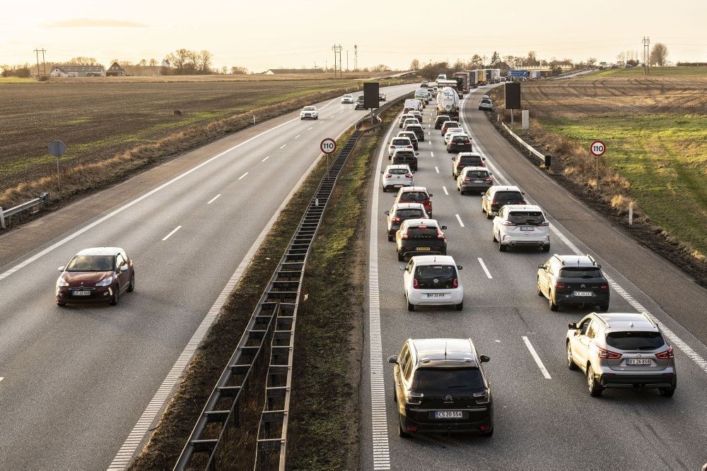 kø på motorvej